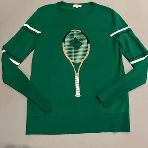 Women’s L’ETOILE green Tennis Sweater size medium